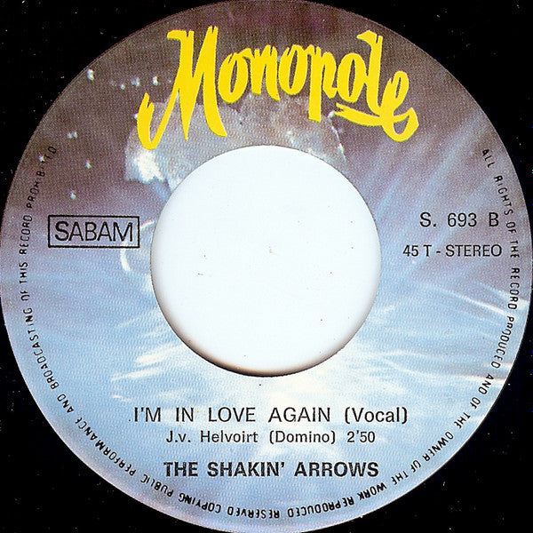 The Shakin' Arrows : Blue Arrow (7", Single)