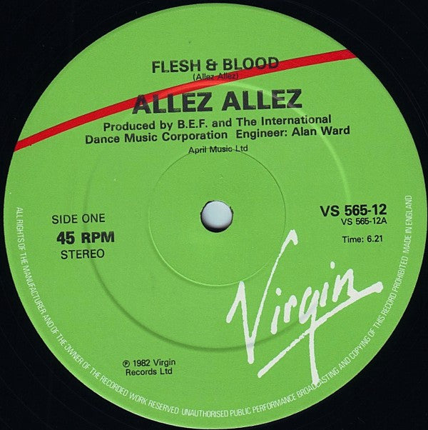 Allez Allez : Flesh & Blood (12")