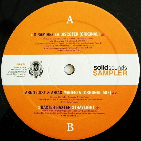 Various : Sólid Sounds Sampler (12", Smplr)