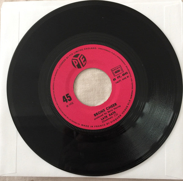 Bronx Cheer : Hold On To Me (7")