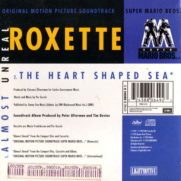 Roxette : Almost Unreal (CD, Single, Car)