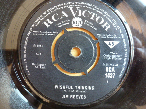 Jim Reeves : It Hurts So Much (To See You Go) (7", Single)