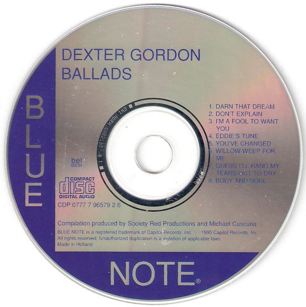 Dexter Gordon : Ballads (CD, Comp)