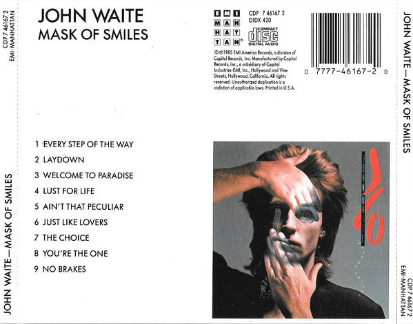 John Waite : Mask Of Smiles (CD, Album, RE)