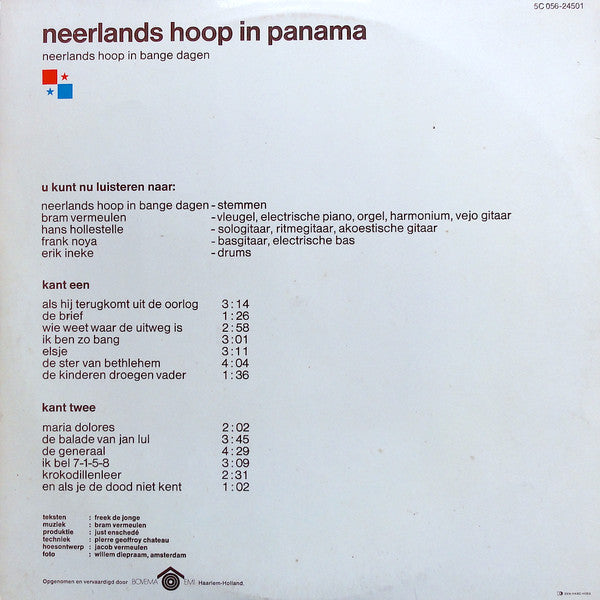 Neerlands Hoop In Bange Dagen : Neerlands Hoop In Panama (LP, Album)