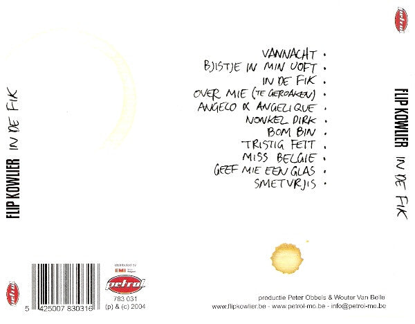 Flip Kowlier : In De Fik (CD, Album)