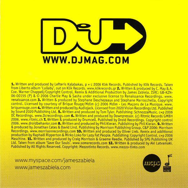 James Zabiela : The Appliance Of Science (CD, Comp, Mixed)