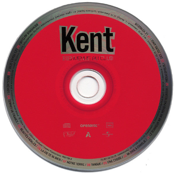 Kent (7) : Bienvenue Au Club (CD, Album, Enh)