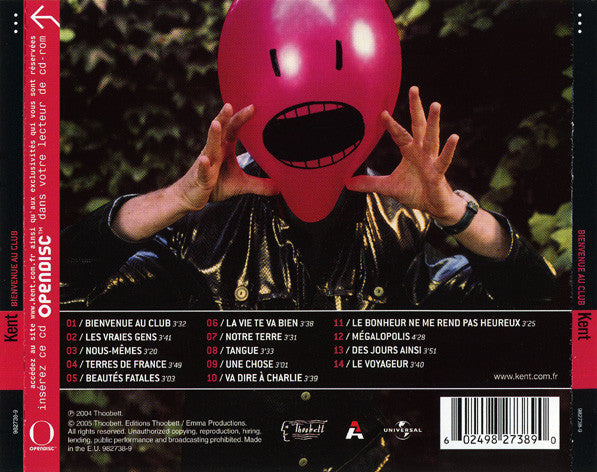 Kent (7) : Bienvenue Au Club (CD, Album, Enh)