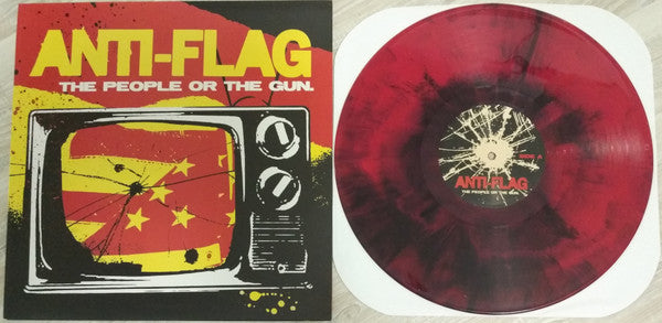 Anti-Flag : The People Or The Gun. (LP, Album, Ltd, RP, Red)