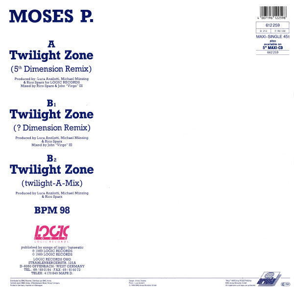 Moses Pelham : Twilight Zone (5th Dimension Remix) (12", Maxi)