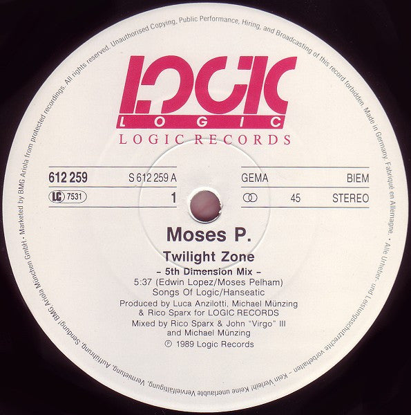 Moses Pelham : Twilight Zone (5th Dimension Remix) (12", Maxi)