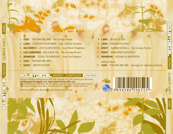 Various : Equatorial Records: Climate Shift (CD, Comp)