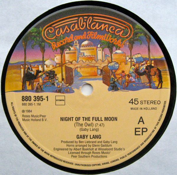 Gaby Lang : Night Of The Full Moon (12")