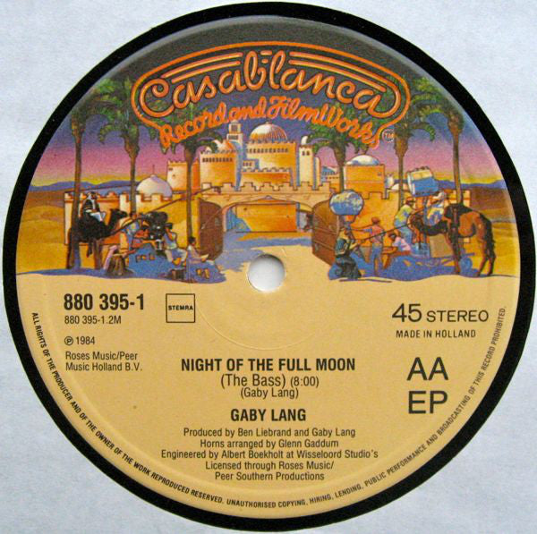 Gaby Lang : Night Of The Full Moon (12")
