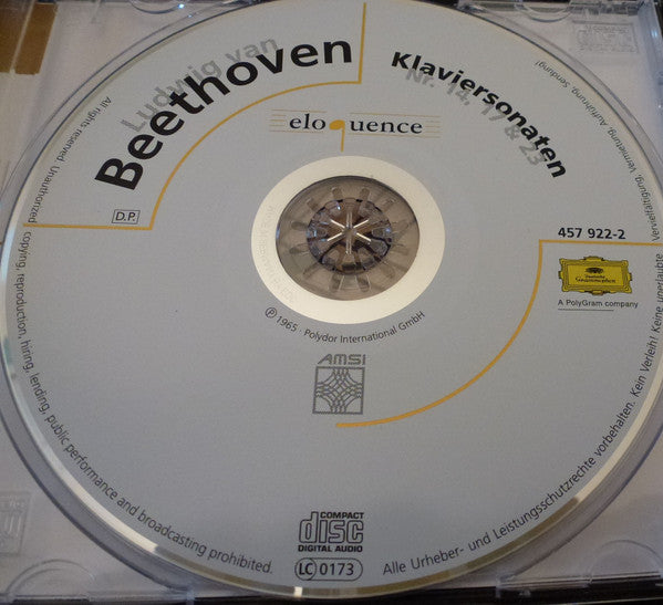 Ludwig van Beethoven / Wilhelm Kempff : Klaviersonaten Nr. 14, 17 & 23 (CD, Comp)