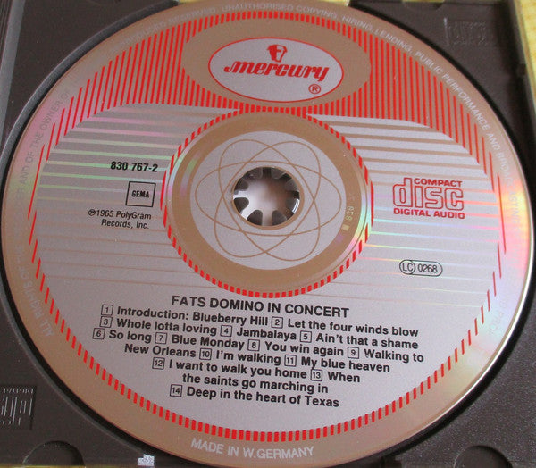 Fats Domino : In Concert! (CD, Comp, RE)