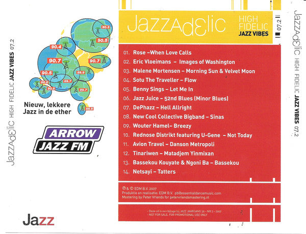 Various : Jazzadelic 07.2 High-Fidelic Jazz Vibes (CD, Comp, Promo)