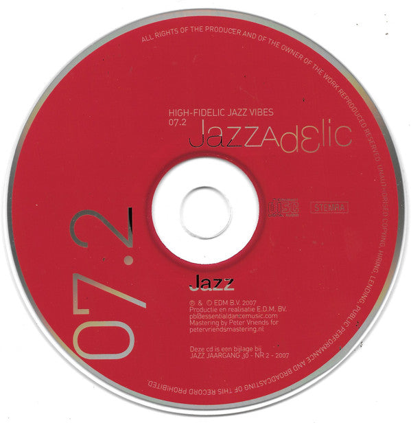 Various : Jazzadelic 07.2 High-Fidelic Jazz Vibes (CD, Comp, Promo)