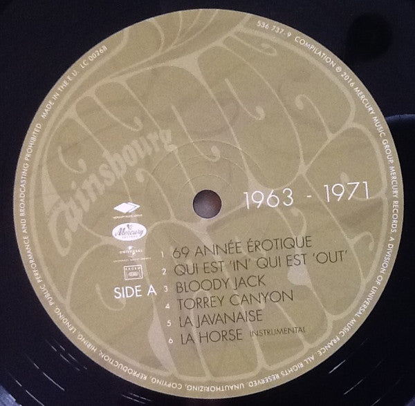 Serge Gainsbourg : London Paris 1963–1971 (2xLP, Comp, RM)