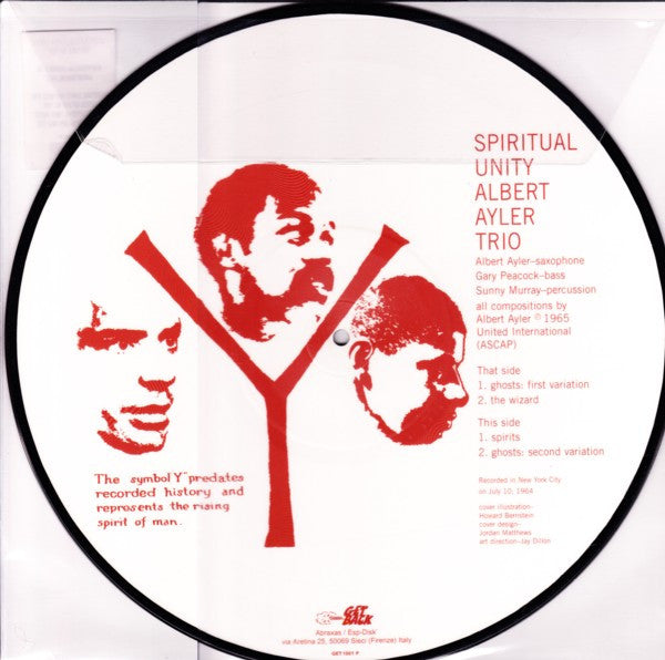 Albert Ayler Trio : Spiritual Unity (LP, Album, Pic, RE)