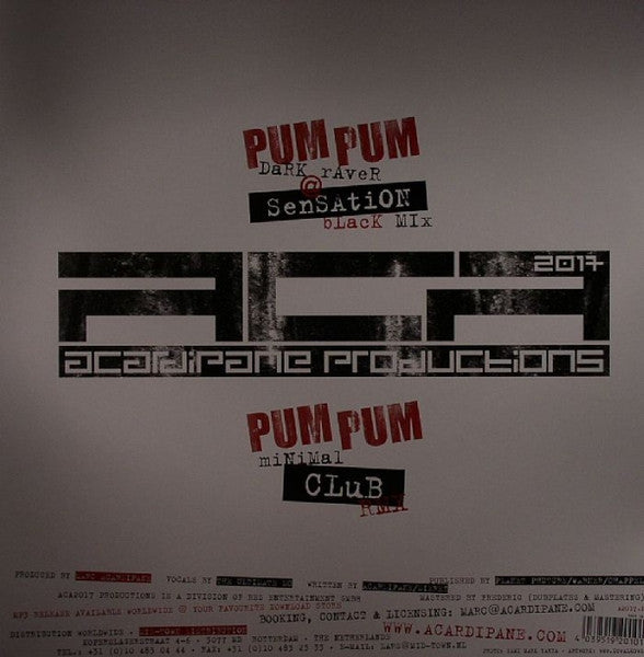 Marc Acardipane Feat. The Ultimate MC : Pum Pum (12")