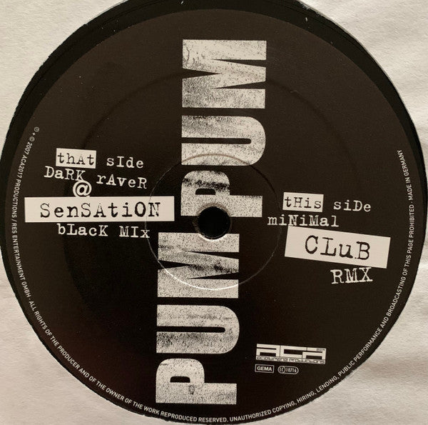 Marc Acardipane Feat. The Ultimate MC : Pum Pum (12")