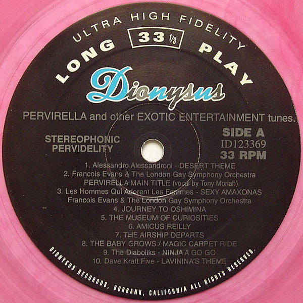 Various : Pervirella - Original Motion Picture Soundtrack And Other Exotic Entertainment Tunes (LP, Album, Comp, Pin)