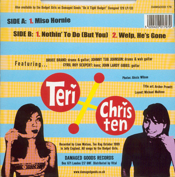 The Budget Girls : Miso Hornie (7", Single)