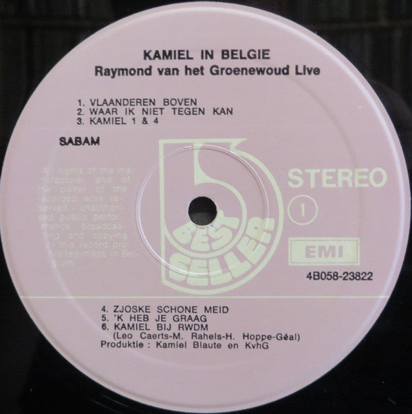 Raymond van het Groenewoud : Kamiel In België (LP, Album)