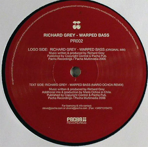 Richard Grey : Warped Bass (12")
