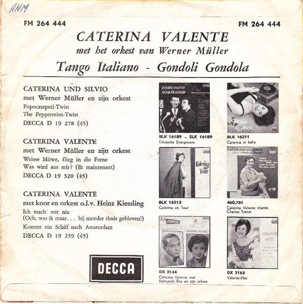 Caterina Valente : Tango Italiano (7", Single)