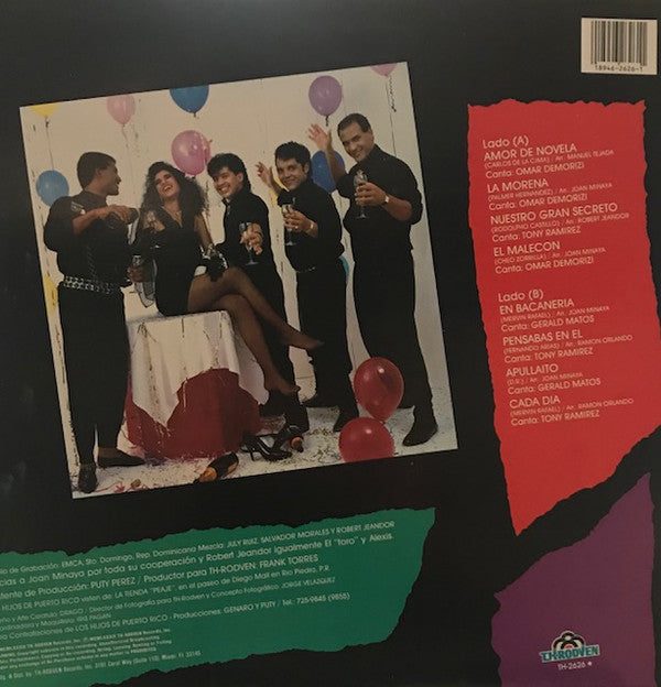 Los Hijos de Puerto Rico : Los Hijos De Puerto Rico Con "La Morena" (LP, Album)