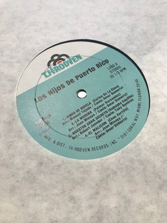 Los Hijos de Puerto Rico : Los Hijos De Puerto Rico Con "La Morena" (LP, Album)