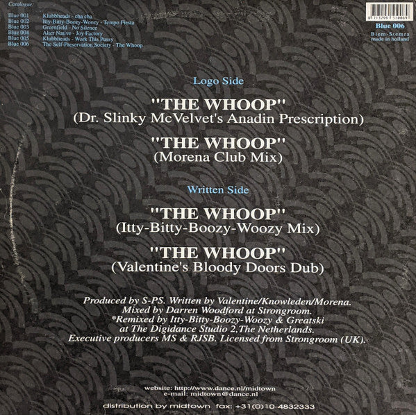 Self Preservation Society : The Whoop (12")