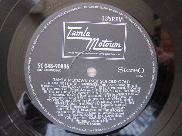 Various : Tamla Motown (Not So) Old Go. (LP, Comp, RE)