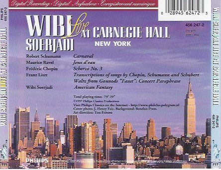 Wibi Soerjadi : Live At Carnegie Hall New York (CD, Album)