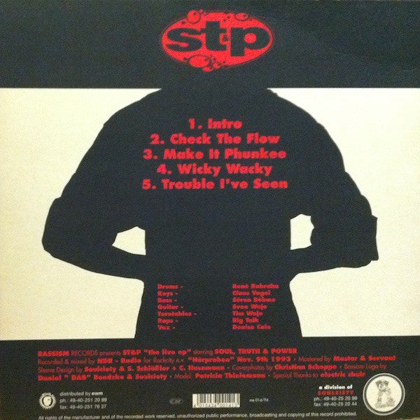 ST & P : The Live EP (12", EP)