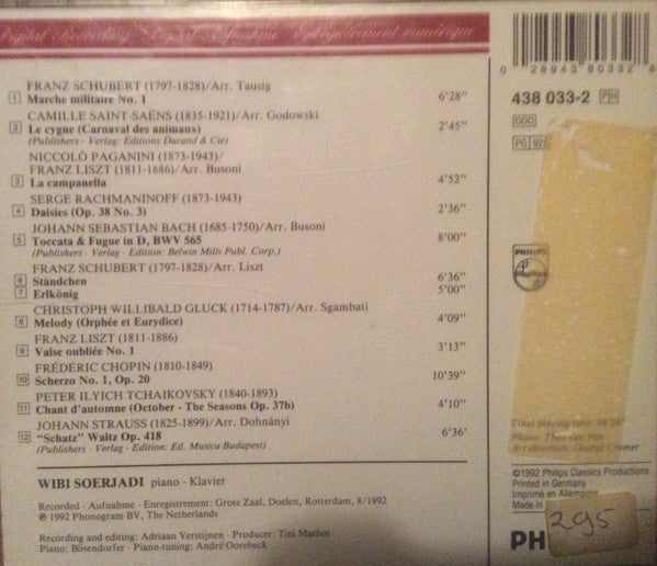 Wibi Soerjadi : Virtuosities (CD, Album)