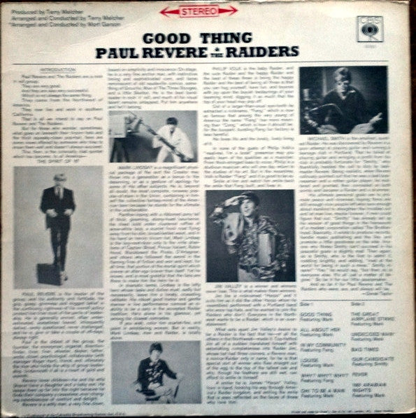 Paul Revere & The Raiders : Good Thing (LP, Album)