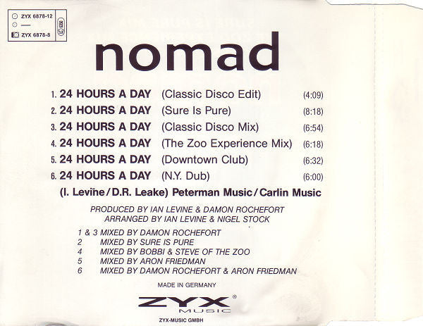 Nomad : 24 Hours A Day (CD, Maxi)