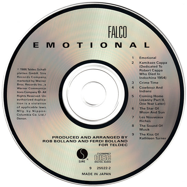 Falco : Emotional (CD, Album)