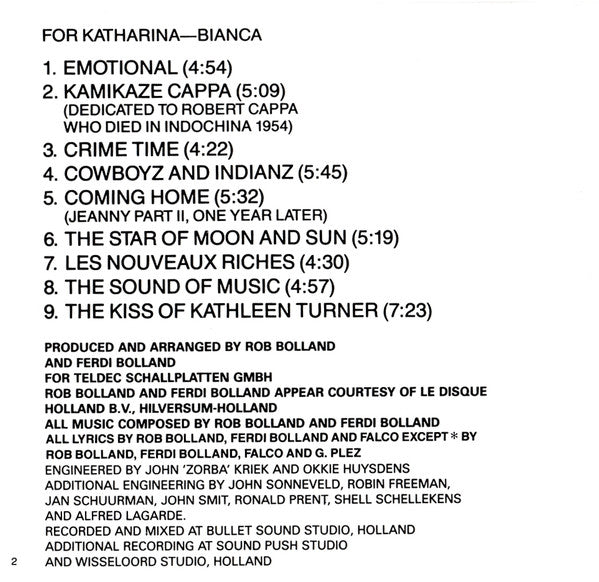 Falco : Emotional (CD, Album)