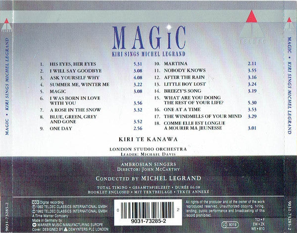 Kiri Te Kanawa, Michel Legrand : Magic (Kiri Sings Michel Legrand) (CD, Album)