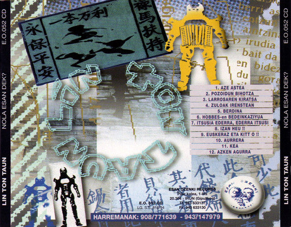 Lin Ton Taun : Nola Esan Dek?  (CD, Album)