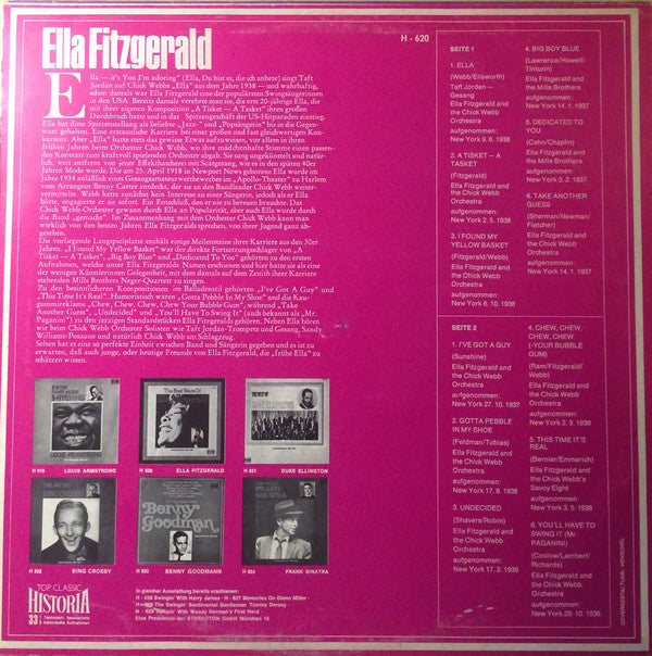 Ella Fitzgerald : The Best Years Of Ella Fitzgerald (LP, Comp)