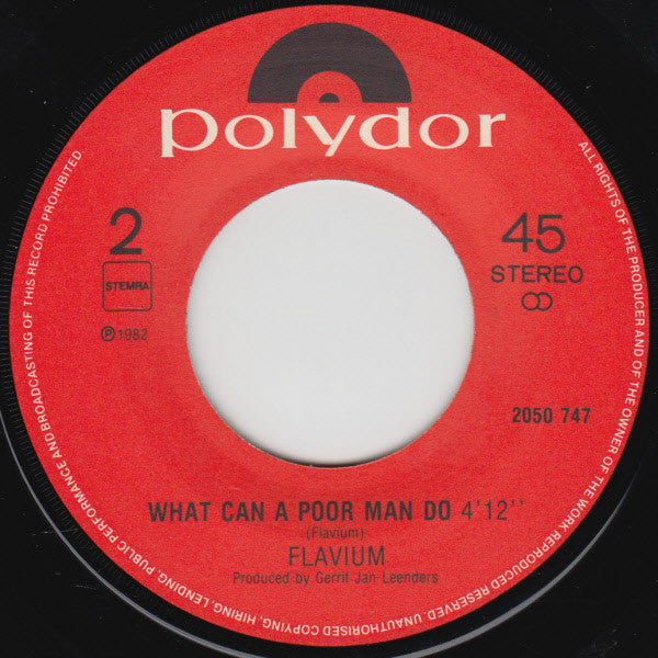 Flavium : What Am I Living For (7", Single)