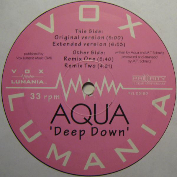 Aqua (4) : Deep Down (12")