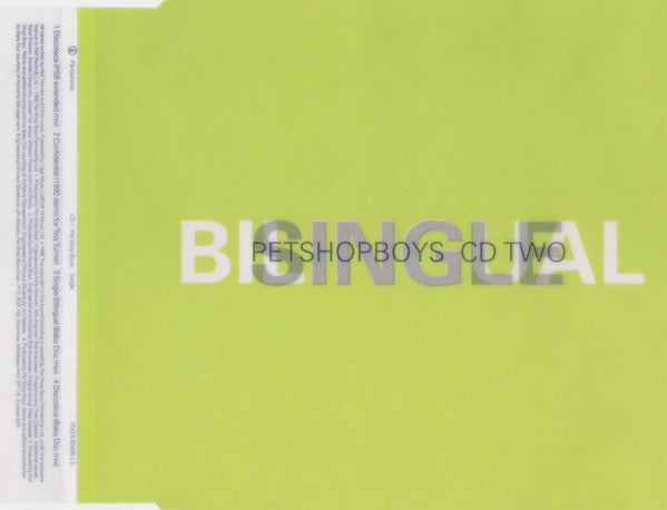 Pet Shop Boys : Single Bilingual (CD, Single, CD2)
