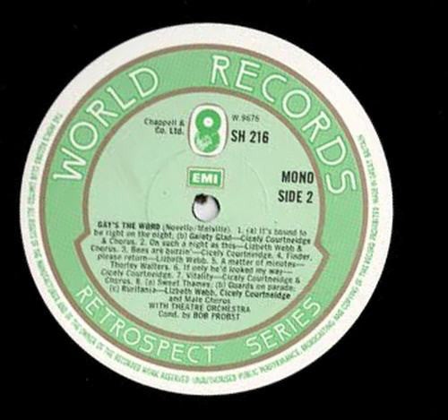 Ivor Novello : Crest Of The Wave - Arc De Triomphe - Gay's The Word (LP, Comp, Mono)